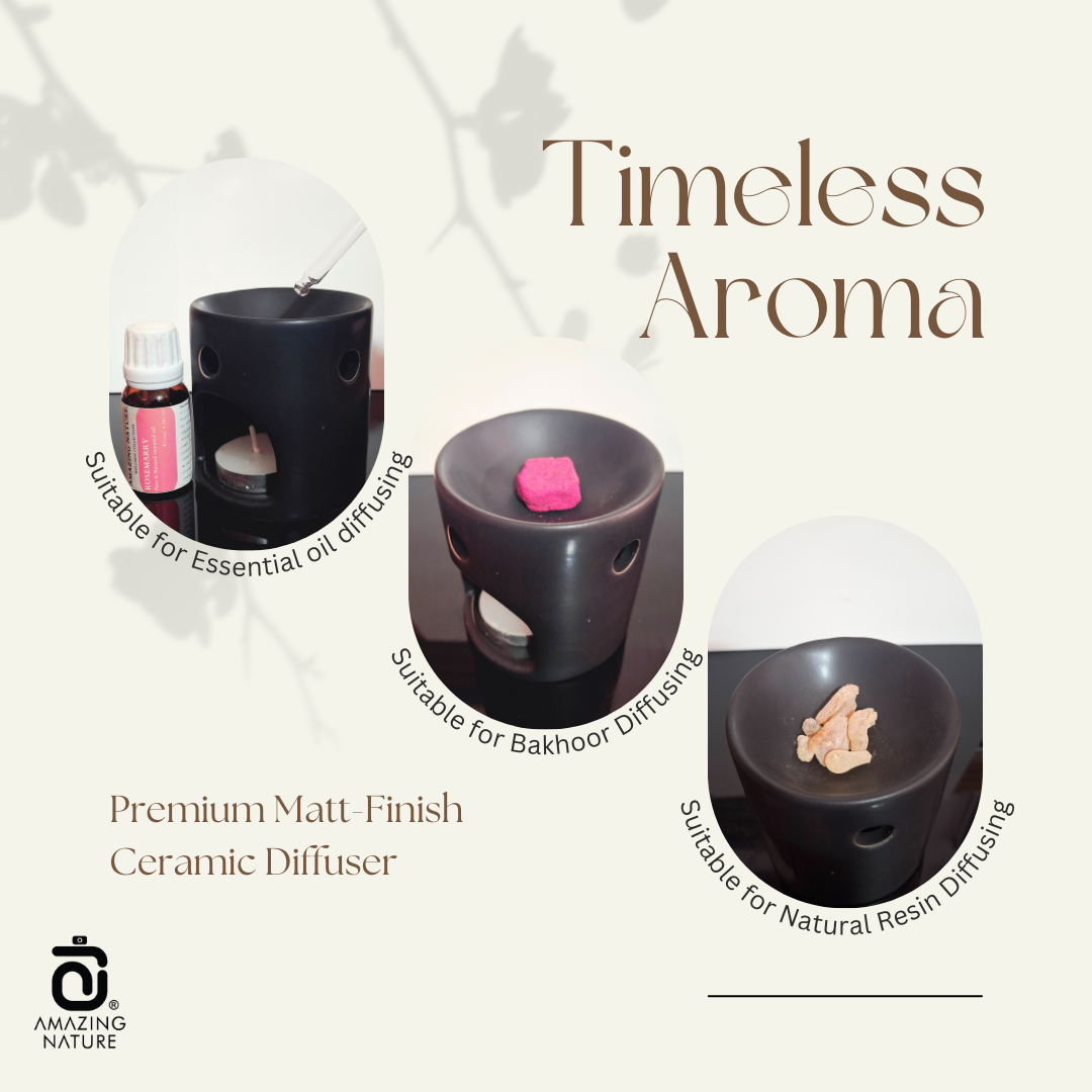 AROMATHERAPY CERAMIC DIFFUSER - PREMIUM MATT FINISH - ELEGANT, CALMING, REFINED